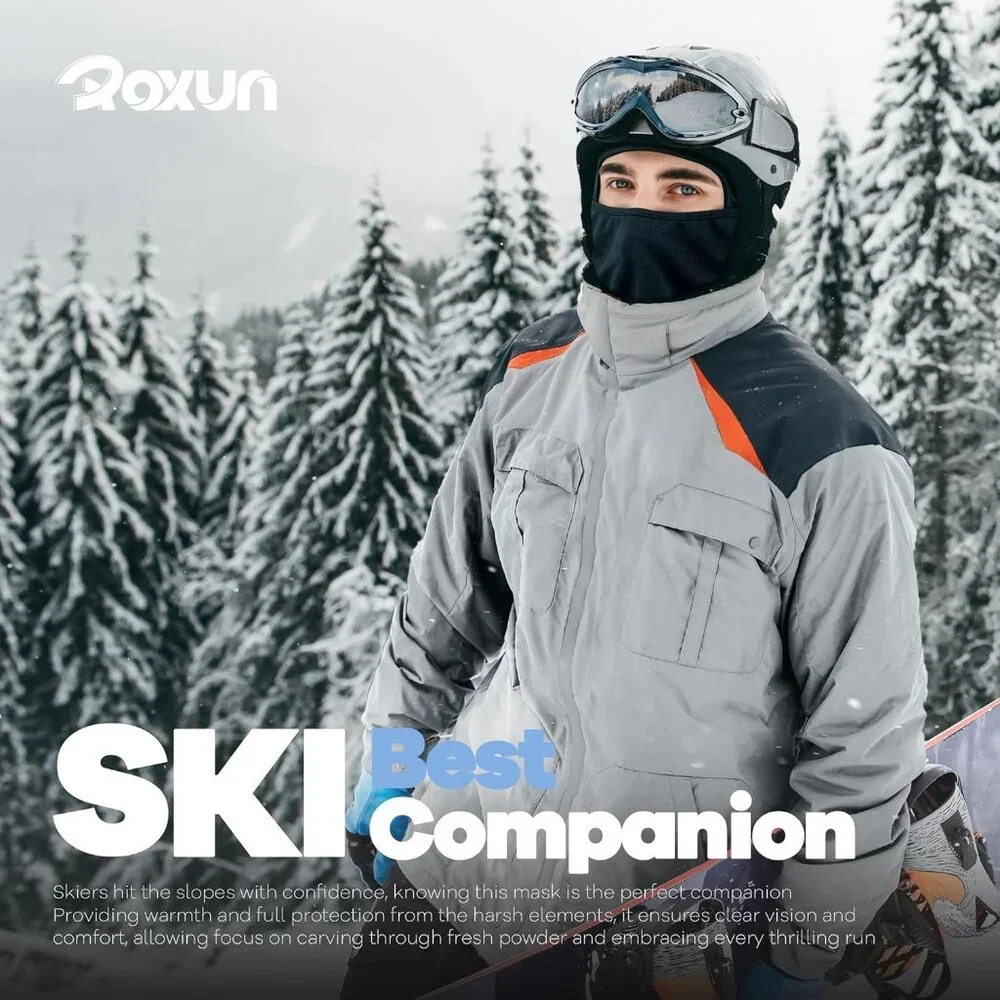 Ski Mask Balaclava Polyester Night Visor UV Windproof Breathable for Men Women